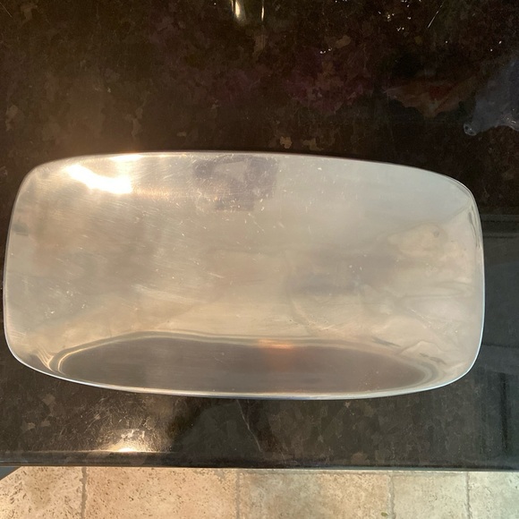 Nambe Rectangle Serving Dish - 511 Stamped ~ 18”L x 9 1/2”W - Made In USA